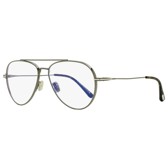 Tom Ford TF5800B Blue Block Eyeglasses 008 Gunmetal/Havana 56mm FT5800 - Picture 1 of 3